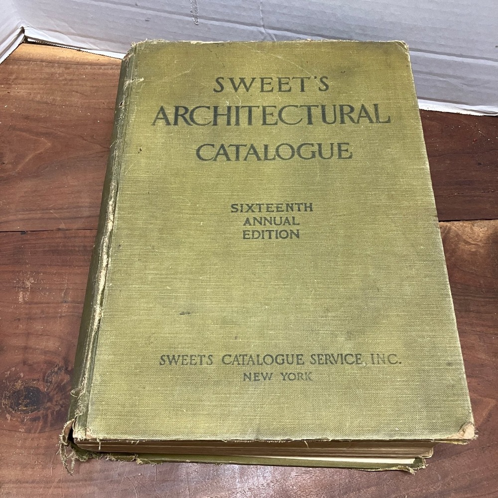 Sweet's Architectural Catalogue 1921 16th Ed Building Materials Design